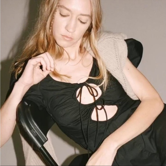 Thakoon Reversible Ruched Keyhole Blouse - Picture 5 of 5